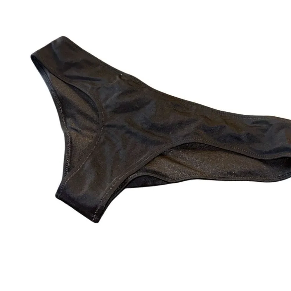Victoria’s Secret 2013 Sz Med black bikini bottom swim cheeky sexy NWOT